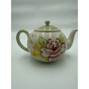 ROYAL ALBERT Royal Dalton Earthenware Teapot ROSE GARDEN 2000 Vintage